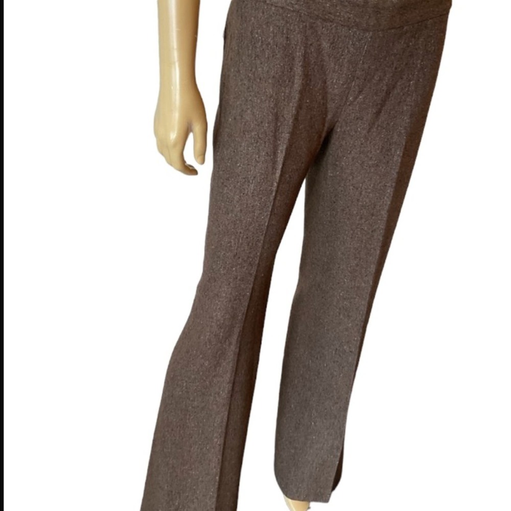 Theory Tensley Wool Silk Blend Flared Career Pants Size 4